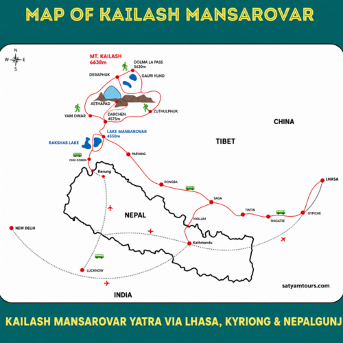 Kailash Mansarovar Yatra Route Map Guide