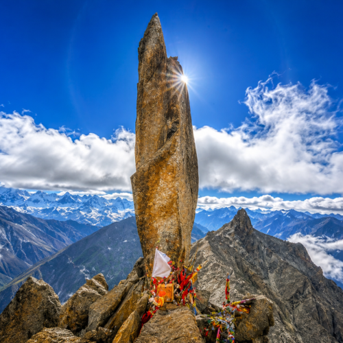 Sacred Kinnaur Kailash Shivling Himalayan Peak